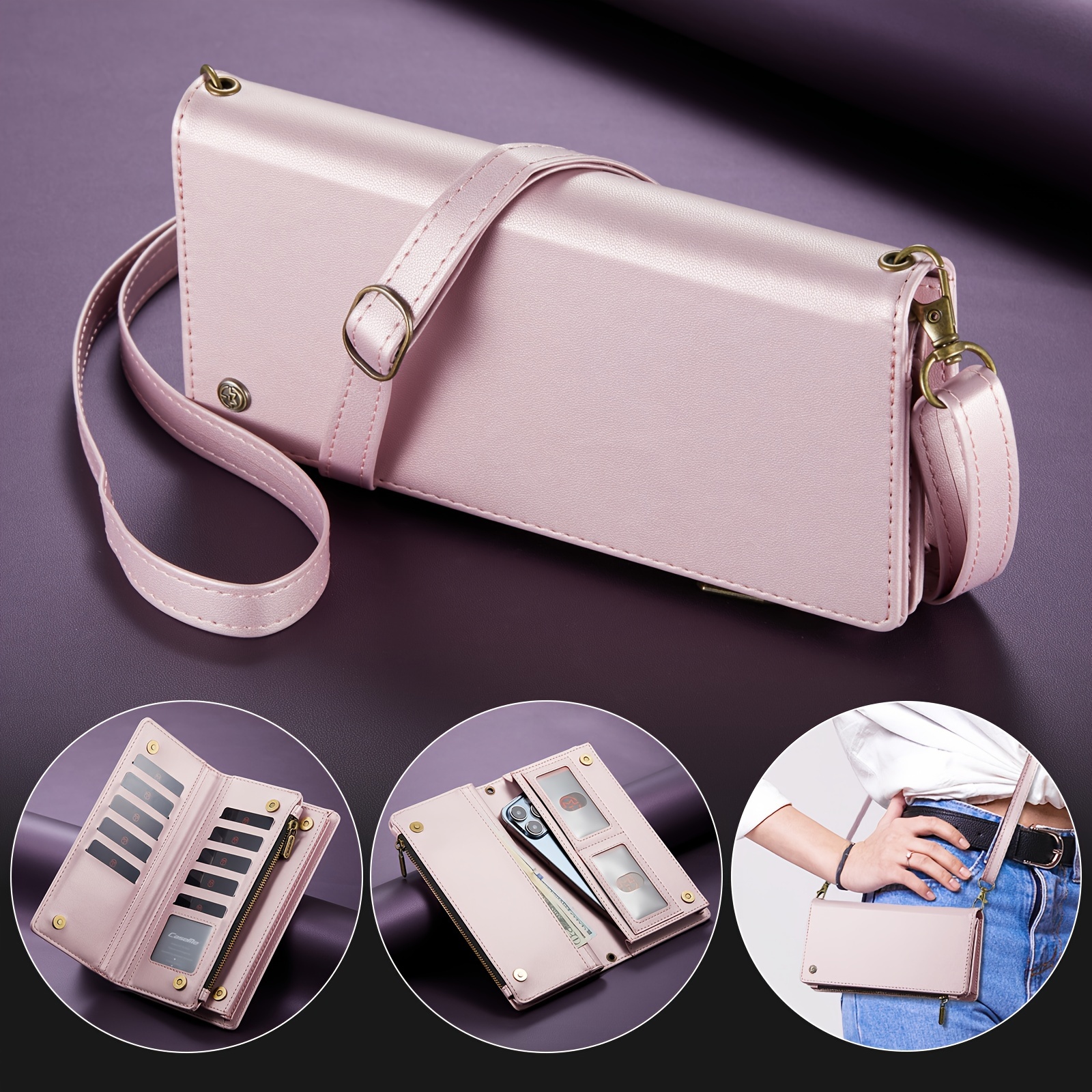 Ladies hand purse with cheap mobile pouch