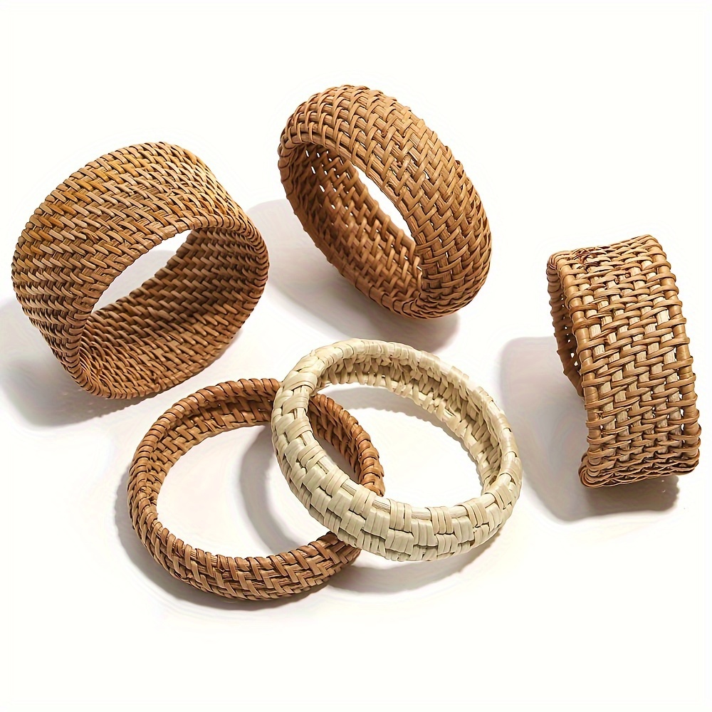Boho Bracelets For Women Boho Raffia Spiral Cuff Bracelet - Main Image