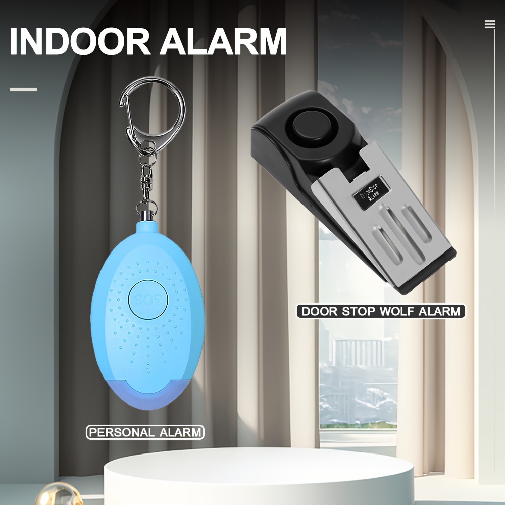 1pc Alarma Personal 130DB Alarma De Seguridad Fuerte, Alarma De Seguridad  Personal, Llavero Con Luz LED, Alarma De Seguridad De Emergencia Inofensiva  Para Mujeres Niños Estudiantes Y Ancianos - Temu