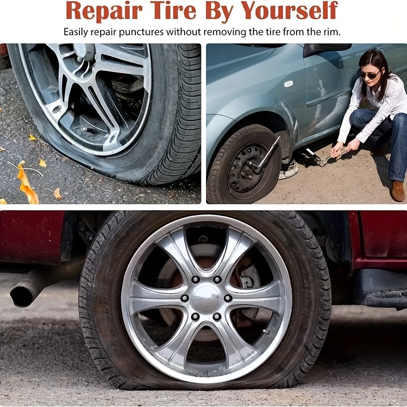  Colle de réparation de pneu puissant, correctif de réparation  de pneu de voiture de vélo de colle de piqûre pour pneu, outil de réparation  de colle de réparation de pneu