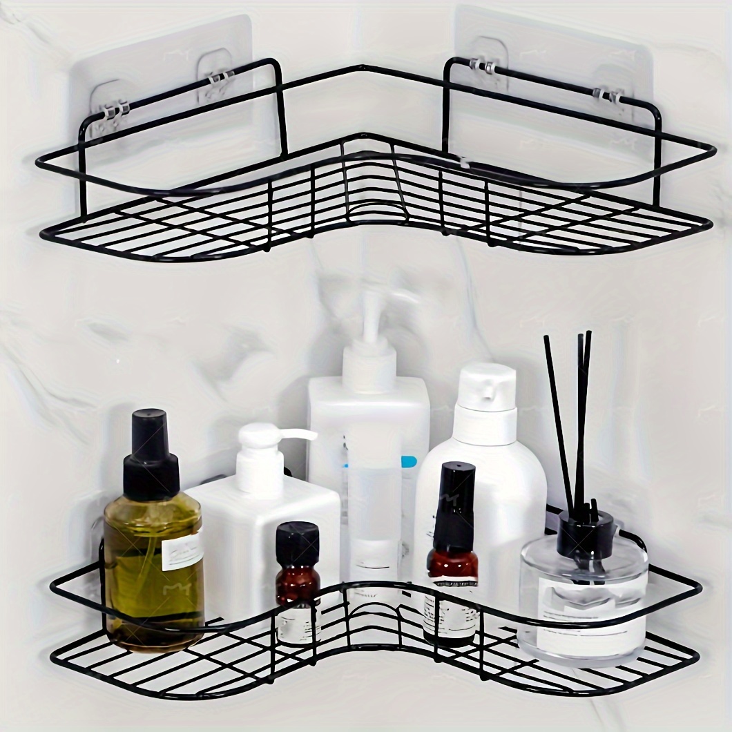 Bathroom Wall Shelf Multi-Functional Punch-Free Wall Corner Storage Rack  Triangle Toiletries Organizers Bathroom Accessories
