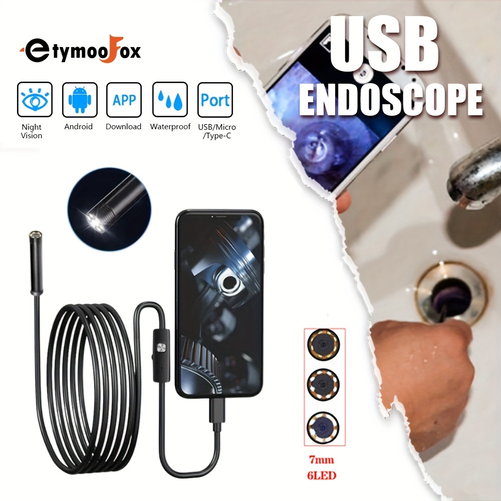 Caméra Endoscopique / Caméra d'inspection PC Android - microUSB