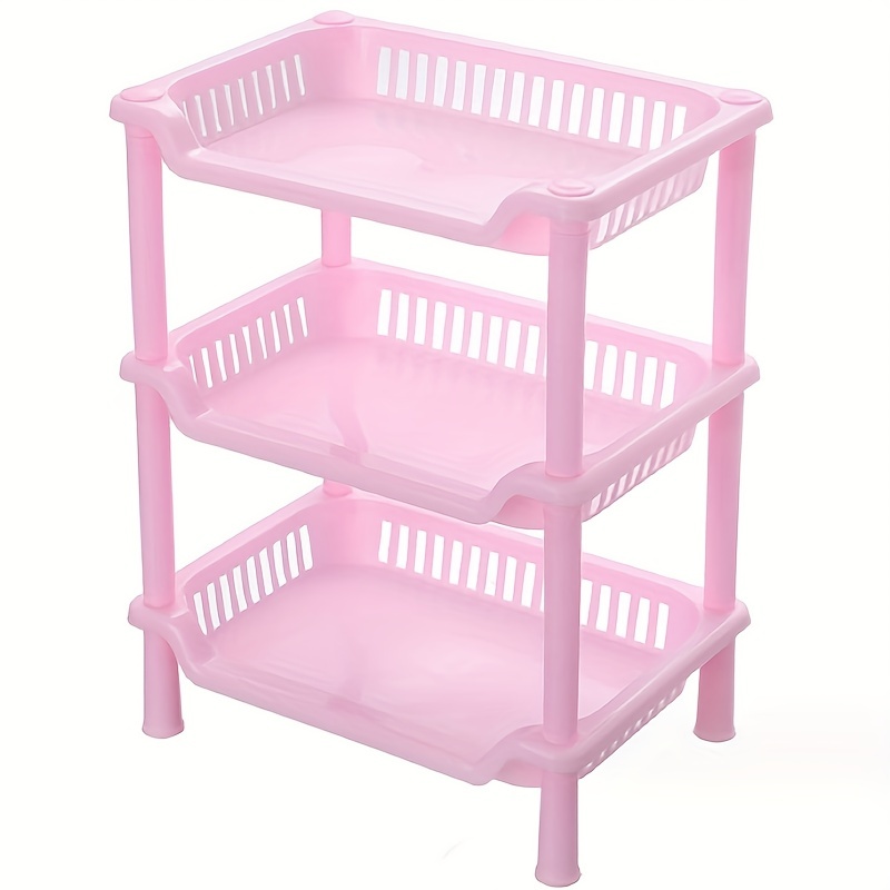 Double layer Desktop Rack Bathroom Storage Floor to Ceiling Triangle Square