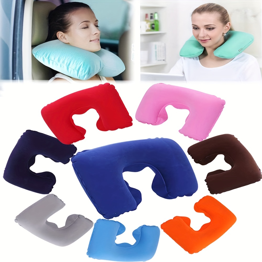 Inflatable Travel Pillow For Car Airplane Seat, Neck Pillow, Nap  Sleepingpillow, Safety Belt Sleeping Pillow, Car Headrest Shoulder Cushion  - Temu