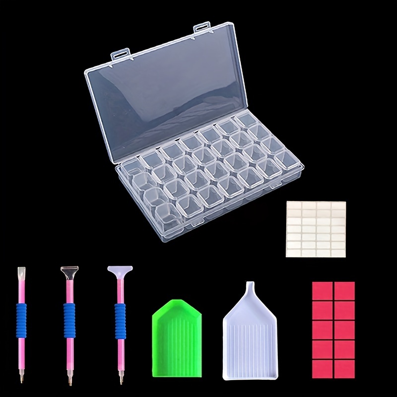 28 Grids Diamond Embroidery Storage Box Bins Medicine Diamond Painting  Accessory Boxes Case Cross Stitch Tools Organizer - AliExpress