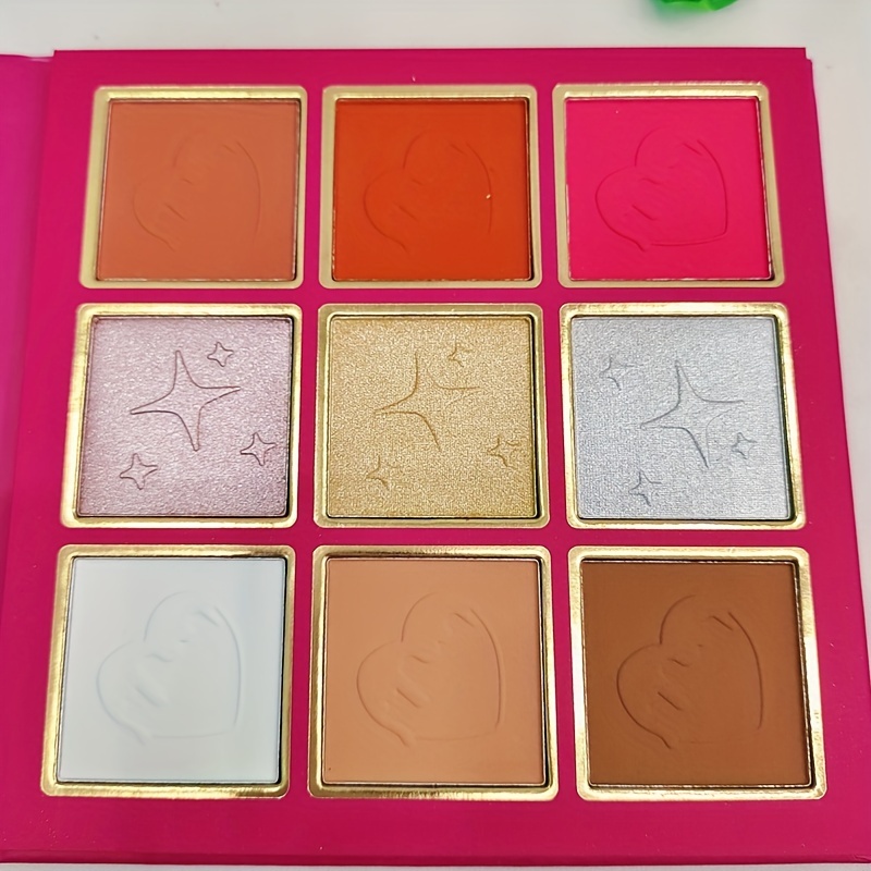 29-Color High Gloss & Matte Eyeshadow Palette with Blush Powder Set