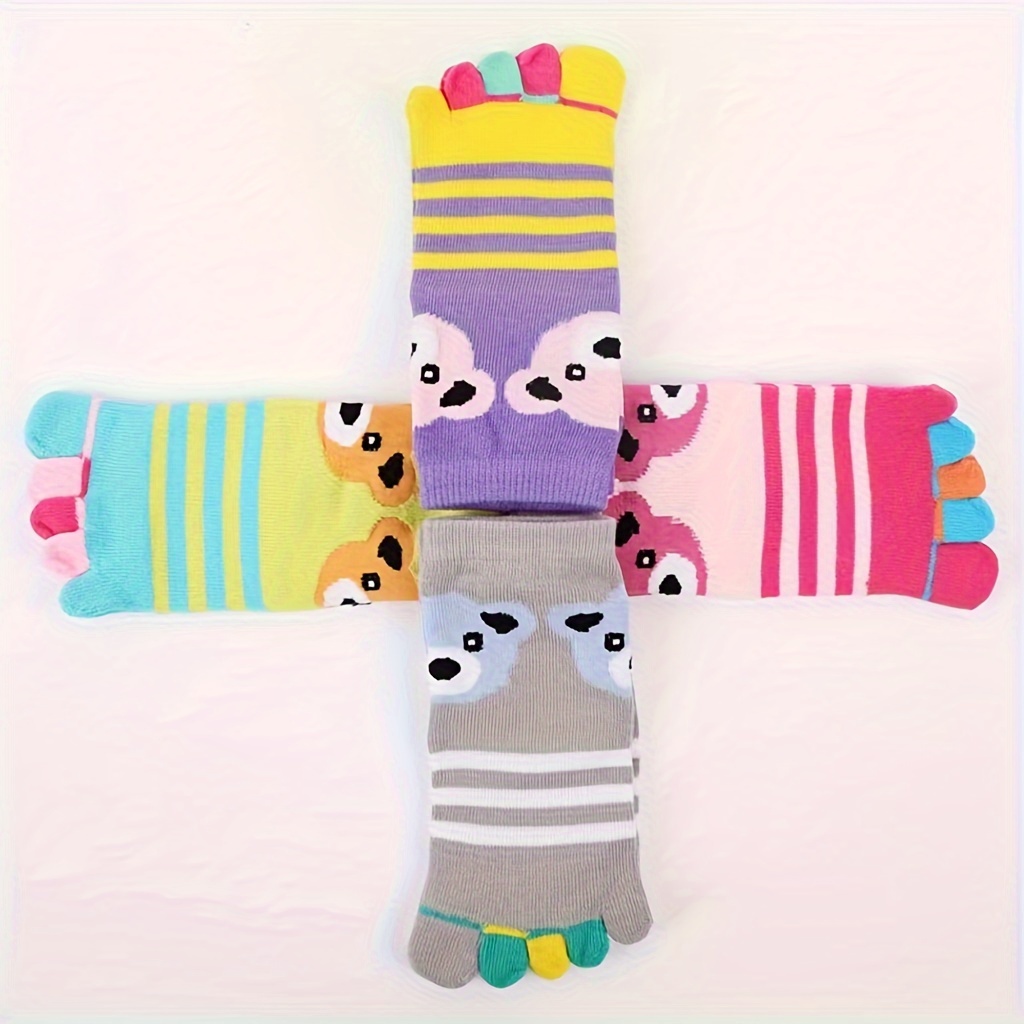 5 Pares Calcetines Dibujos Animados Béisbol Moda Niños - Temu