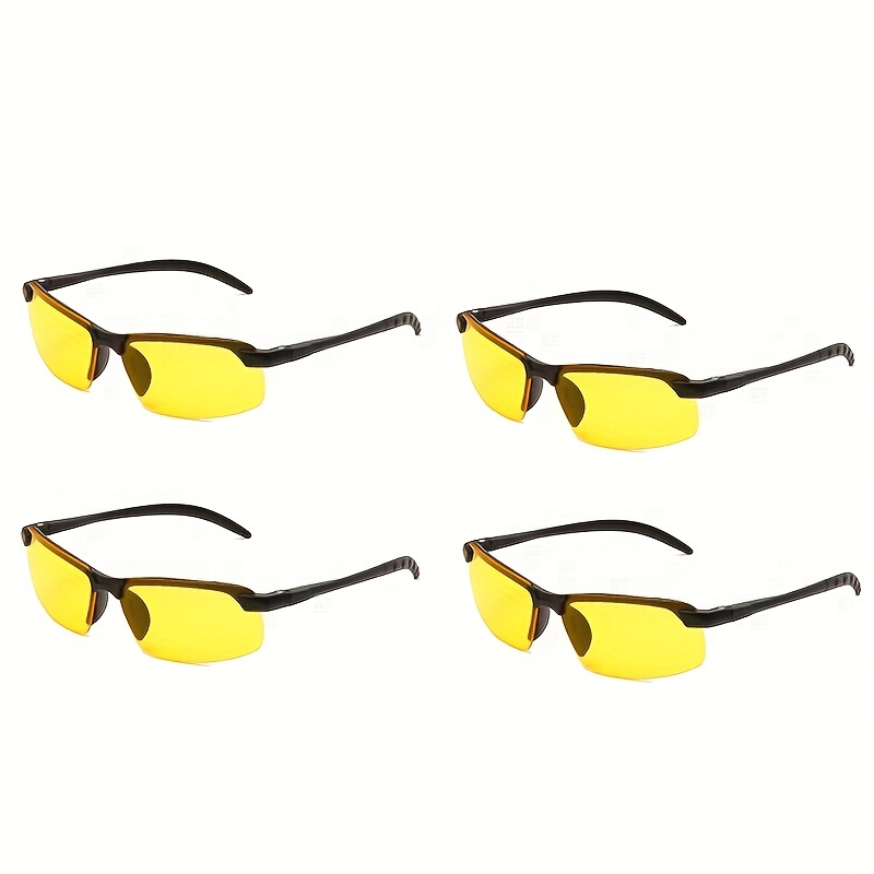 4pcs Children's Fashionable Outdoor Sunglasses With Square Frame
