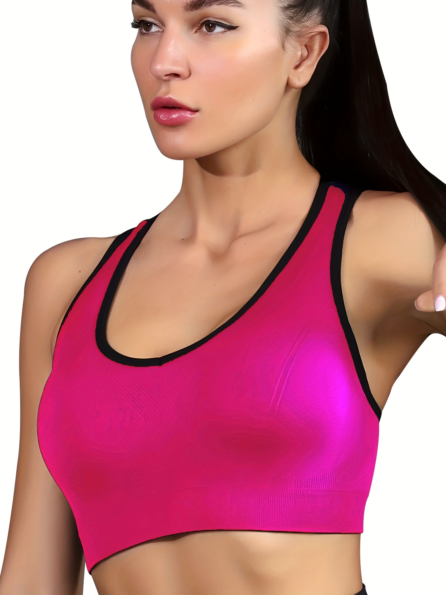Women Sport Bras Yoga Fitness Crop Tank Top Running Bra Underwear  Criss-cross Back Gym Workout Bralettes 