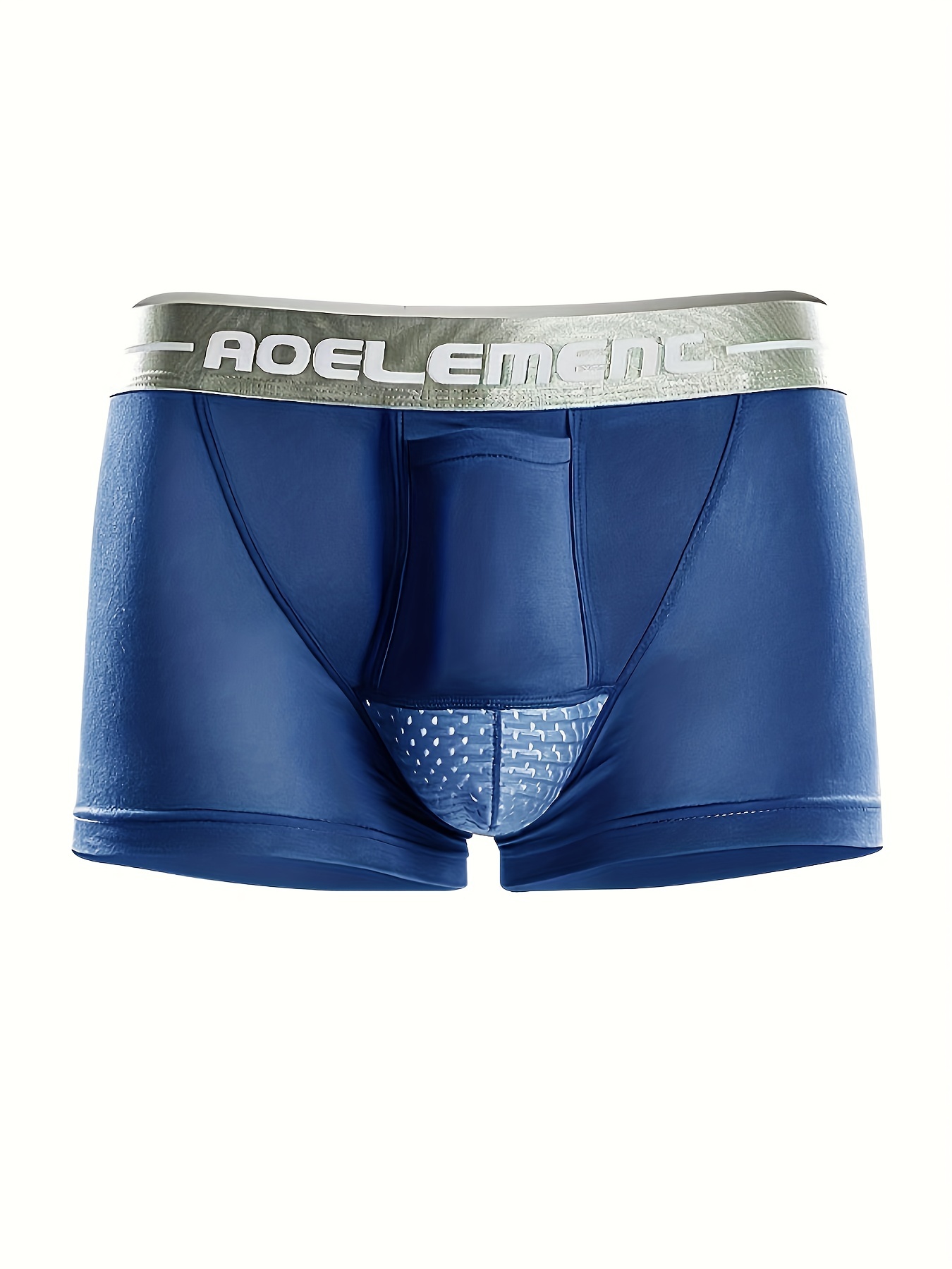 1pc Men's Ultra Thin Breathable Soft Boxer Briefs Underwear For Summer