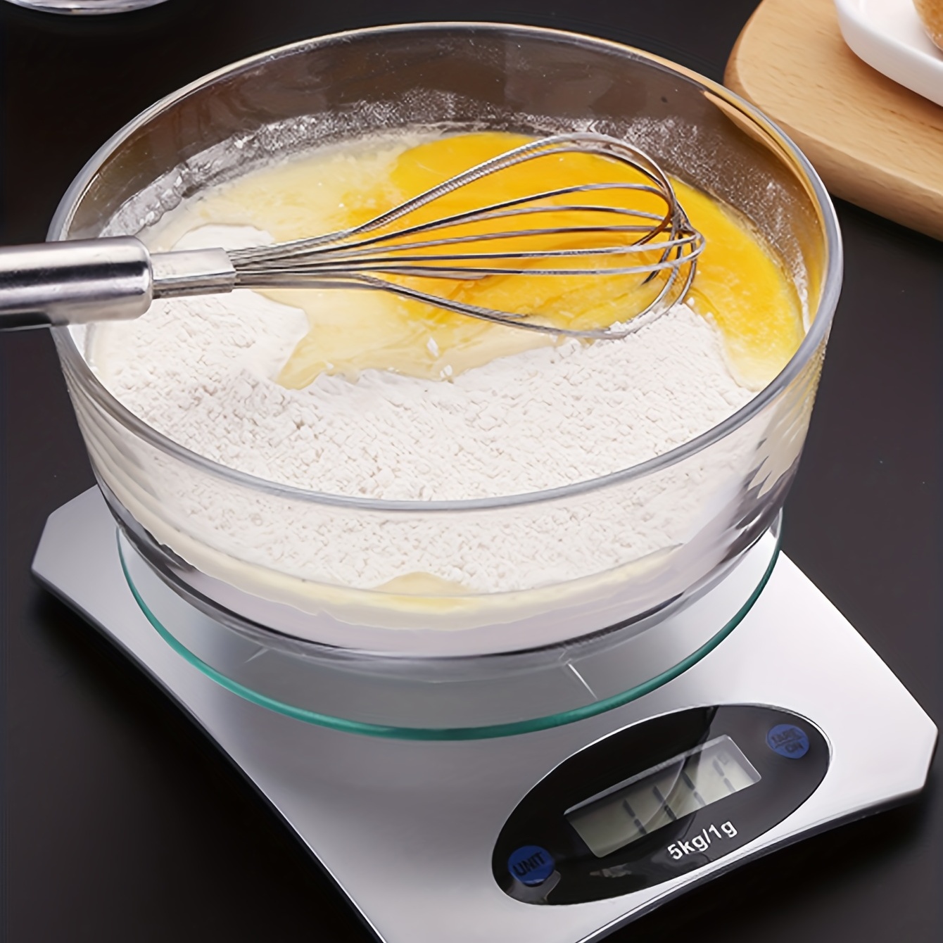 Accurate Weighing Tempered Glass Kitchen Electronic Scale