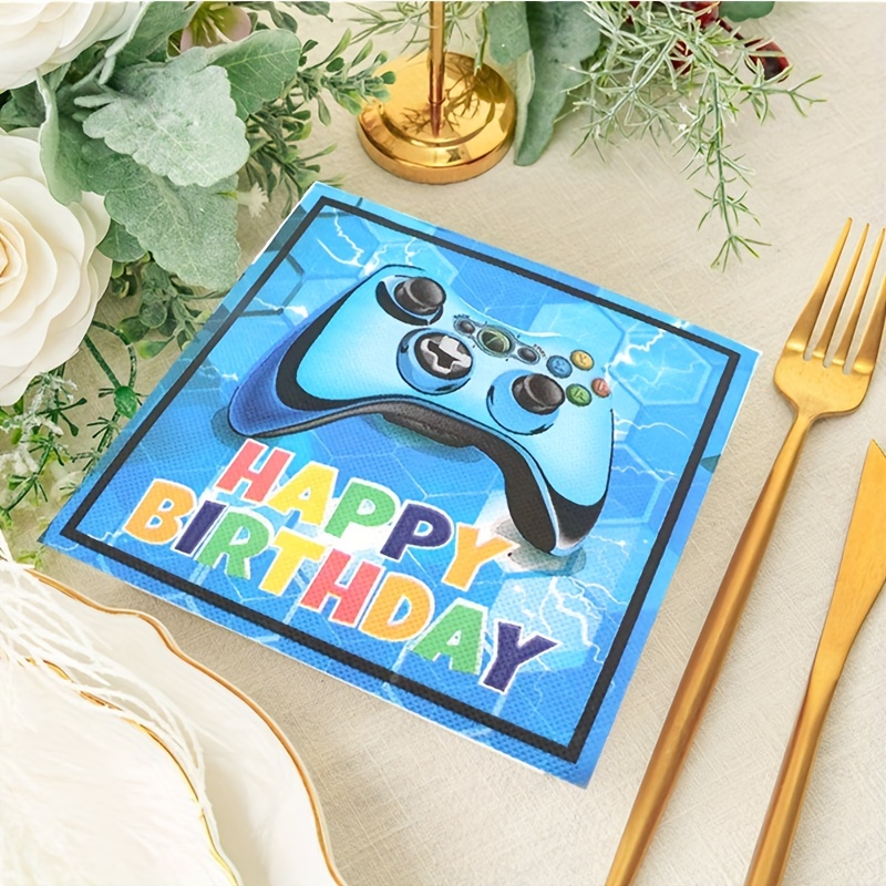 Jogo Tema Decoração De Festa De Aniversário para Meninos, Gamepad