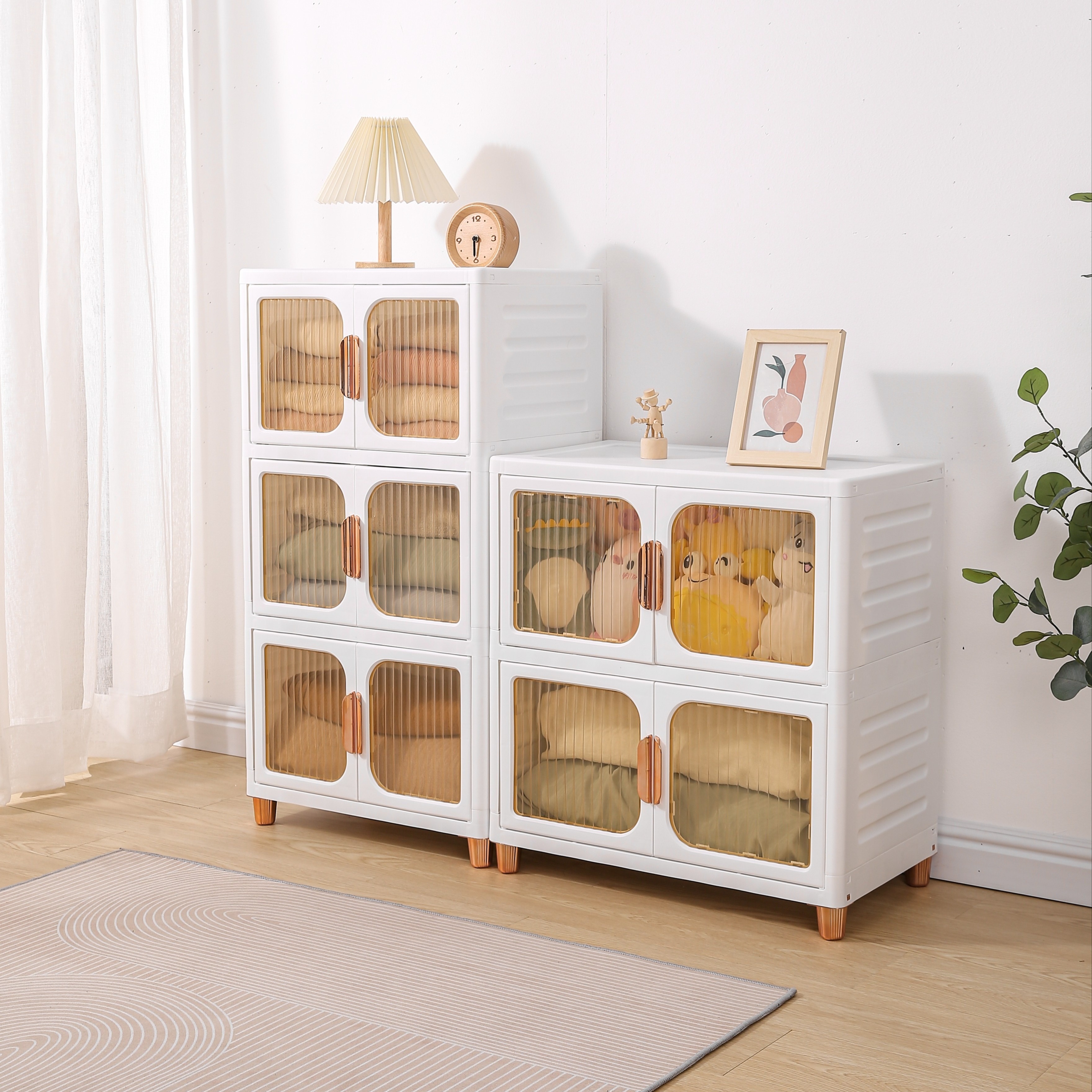 Multi Layers Storage Cabinet With Wheels Household Clothes - Temu