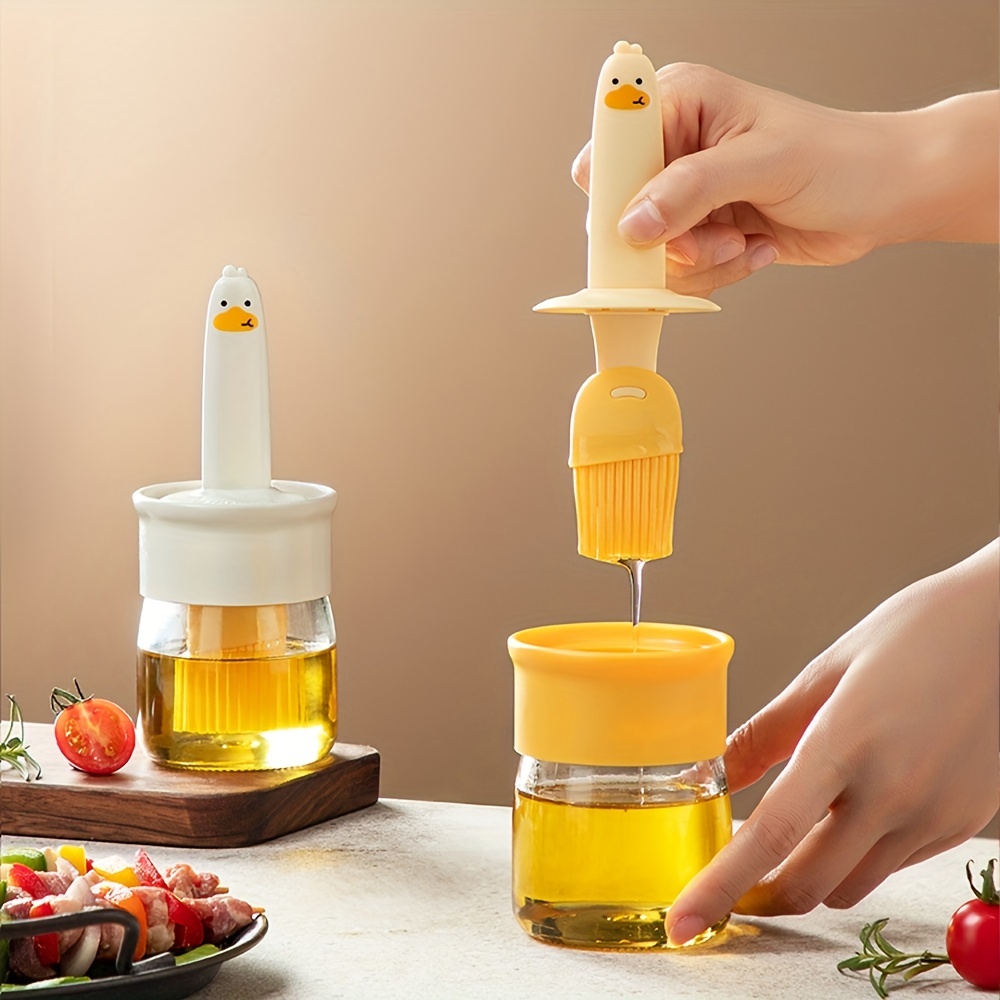 Olive Oil Dispenser Bottle For Kitchen With Brush, Oil Storage Container,  Silicone Basting Brush For Bbq Cooking Frying Baking, Oil Bottle With Brush,  Kitchen Supplies - Temu Denmark