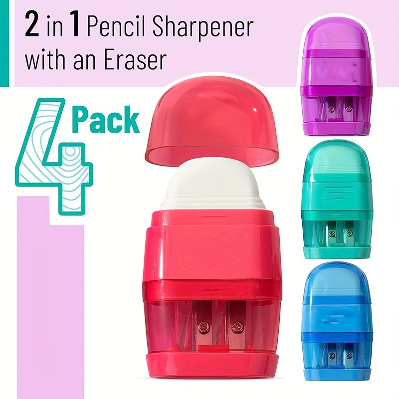 Pencil Sharpener With Holder Portable Pencil Sharpener For - Temu