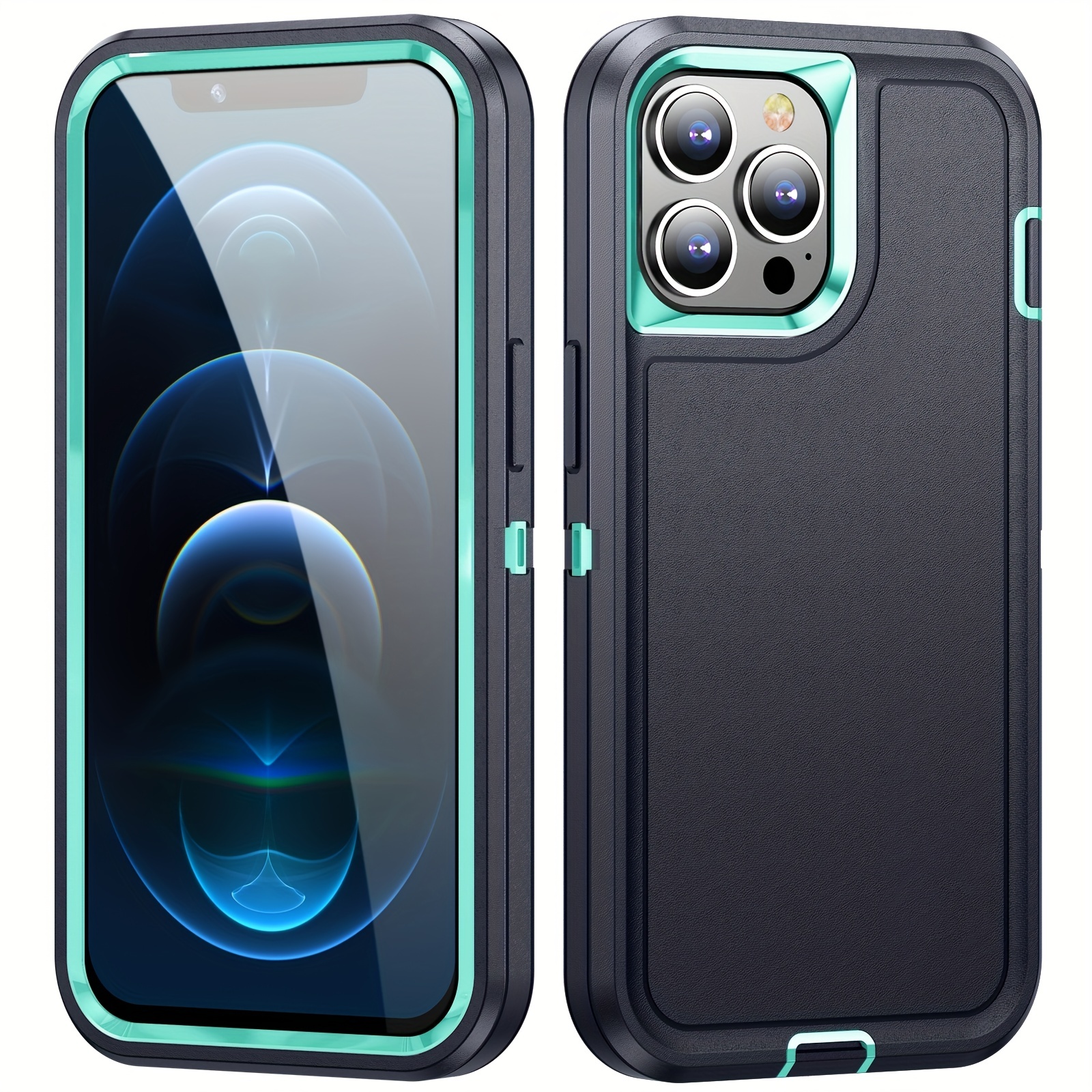 Funda para iPhone 12 Pro Max, 360° de cuerpo completo, resistente,  brillante, con protector de pantalla para niñas y mujeres, compatible con  iPhone 12