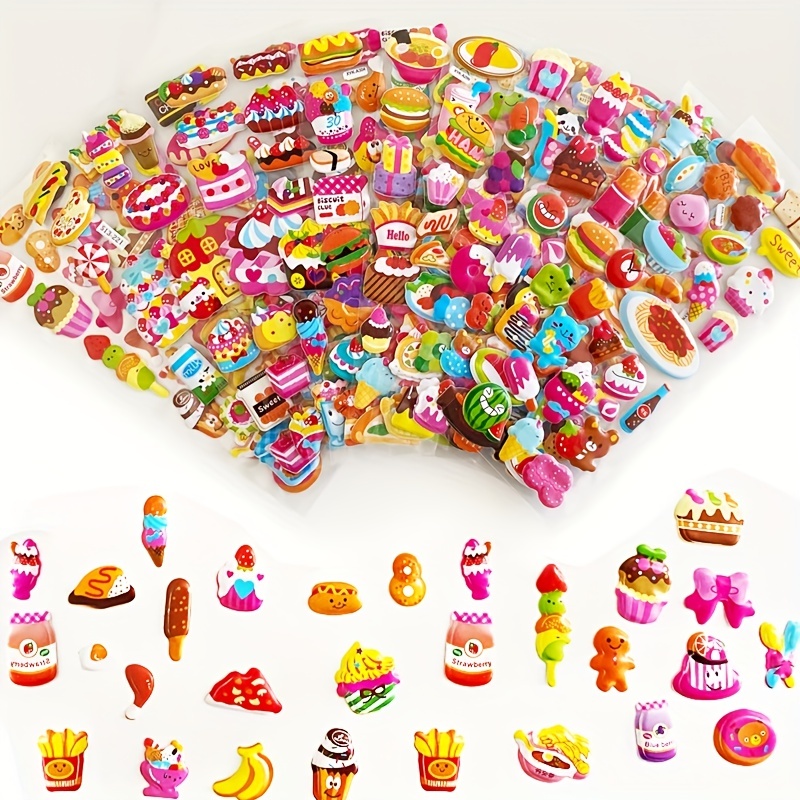 Pegatinas hinchadas de dulces de Disney – Libros de pegatinas –  Scrapbooking – Fabricación de tarjetas – Manualidades para niños – Regalos  – Pegatinas