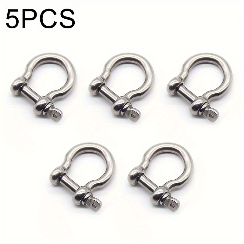 M4 304 Stainless Steel Bow Shackle Screw Pin Rigging - Temu