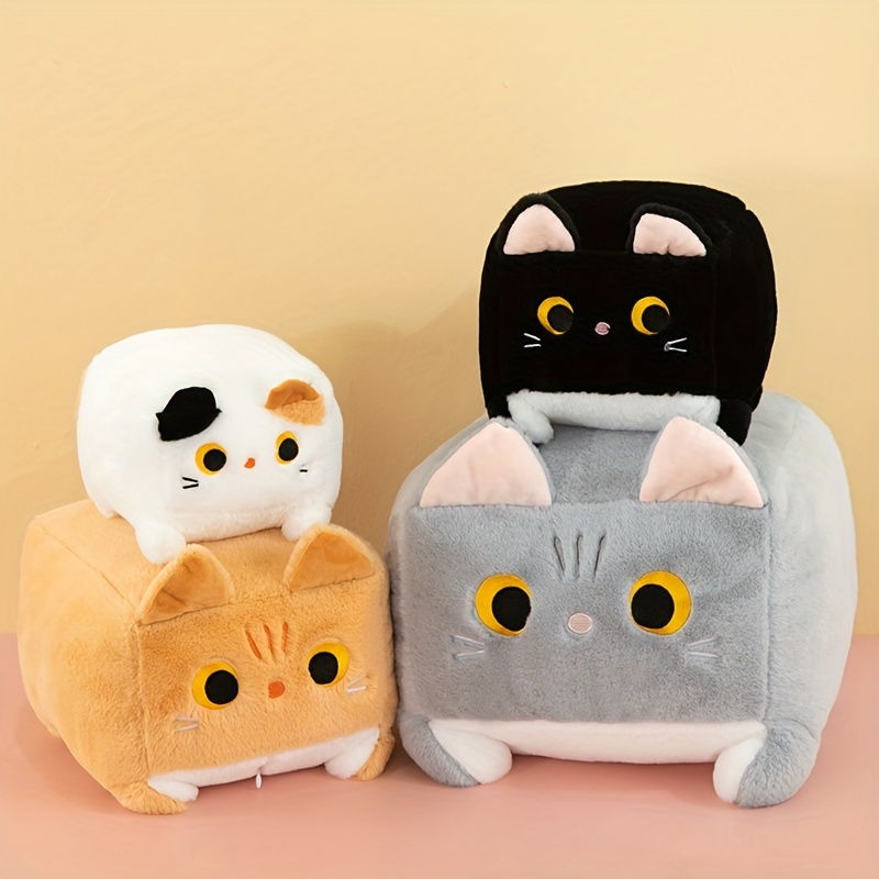 Mewaii Long oreiller de corps en peluche pour chat, 50,8 cm, mignon chat  noir, animaux kawaii en peluche douce, cadeau pour filles et garçons :  : Jeux et Jouets