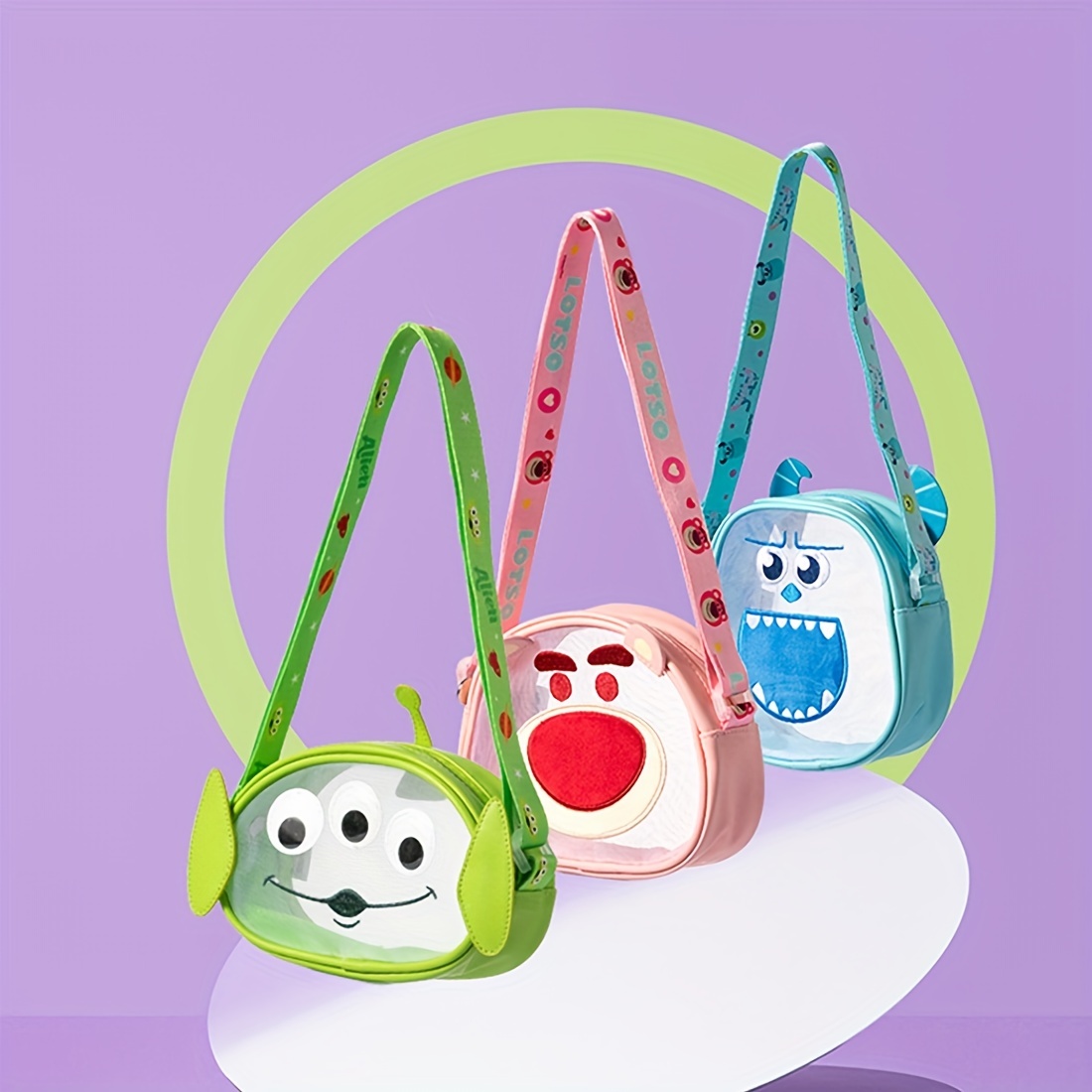 Disney-Bolso de peluche de Lilo & Stitch para niños, bolsa de mensajero de  felpa Kawaii
