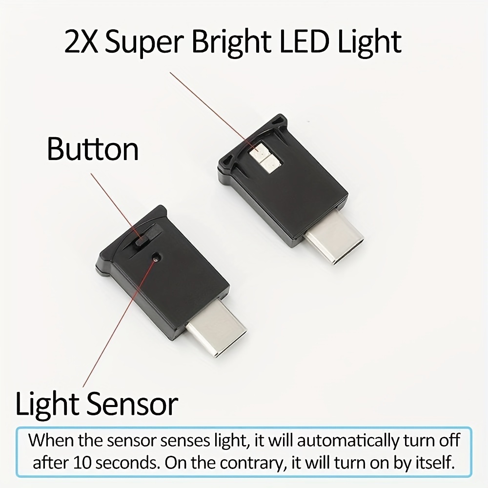  Mini USB LED Light, RGB Car LED Interior Lighting