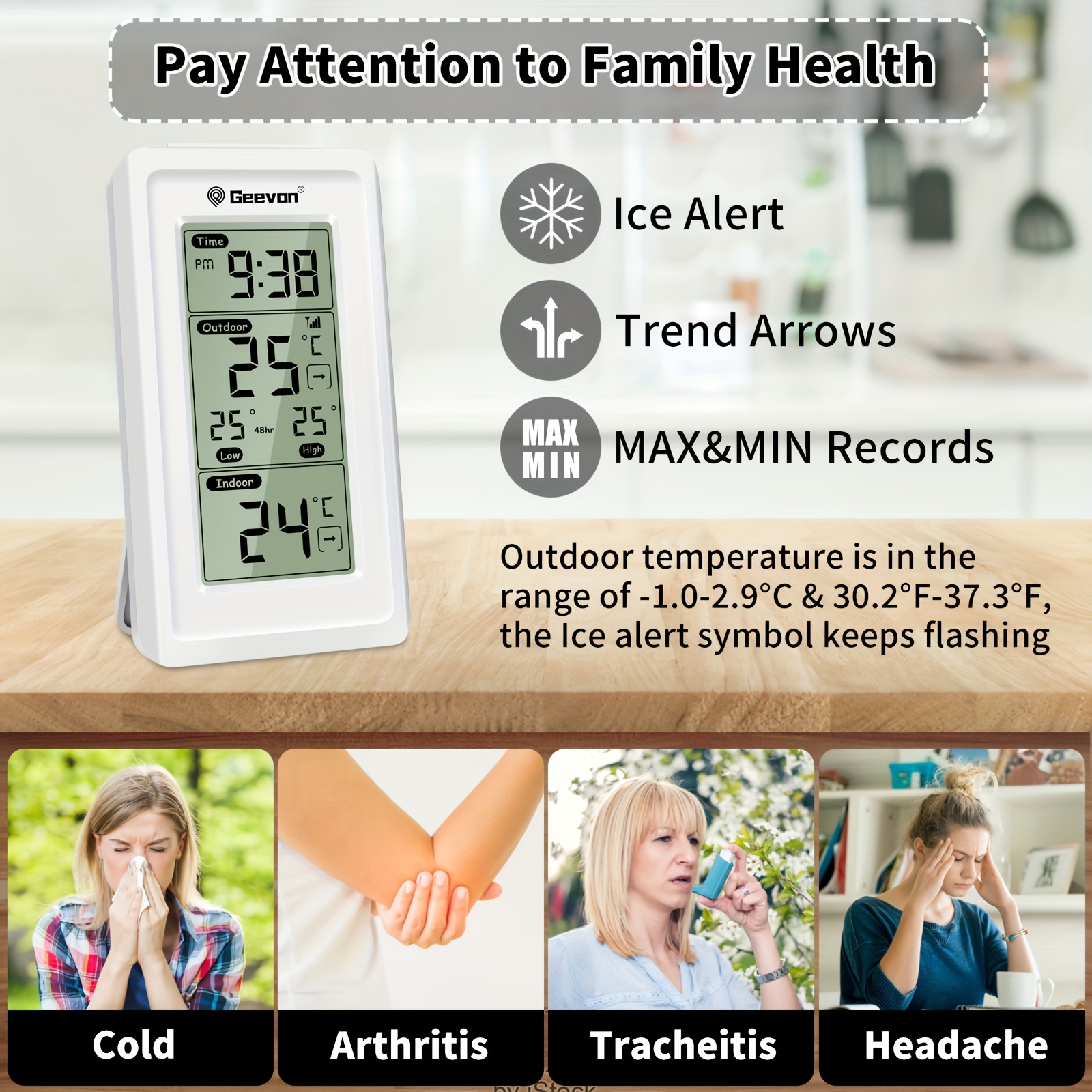 Digital Indoor/Outdoor Thermometer