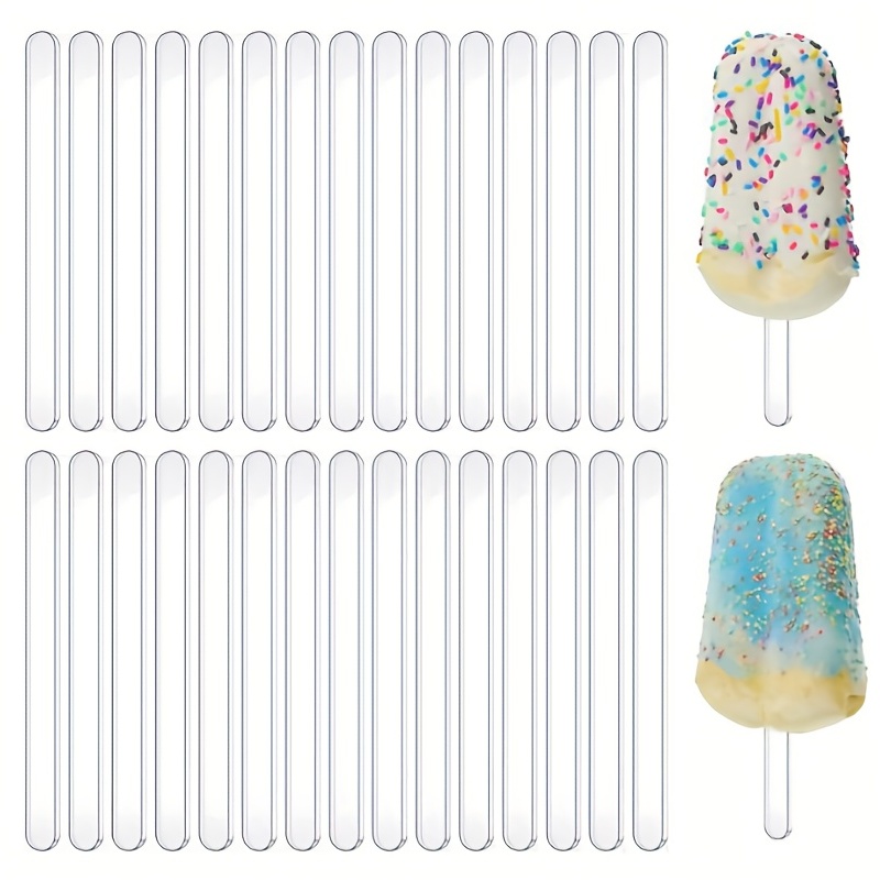 Acrylic Cakesicle Popsicle Sticks Reusable Mirror Ice Cream - Temu Japan