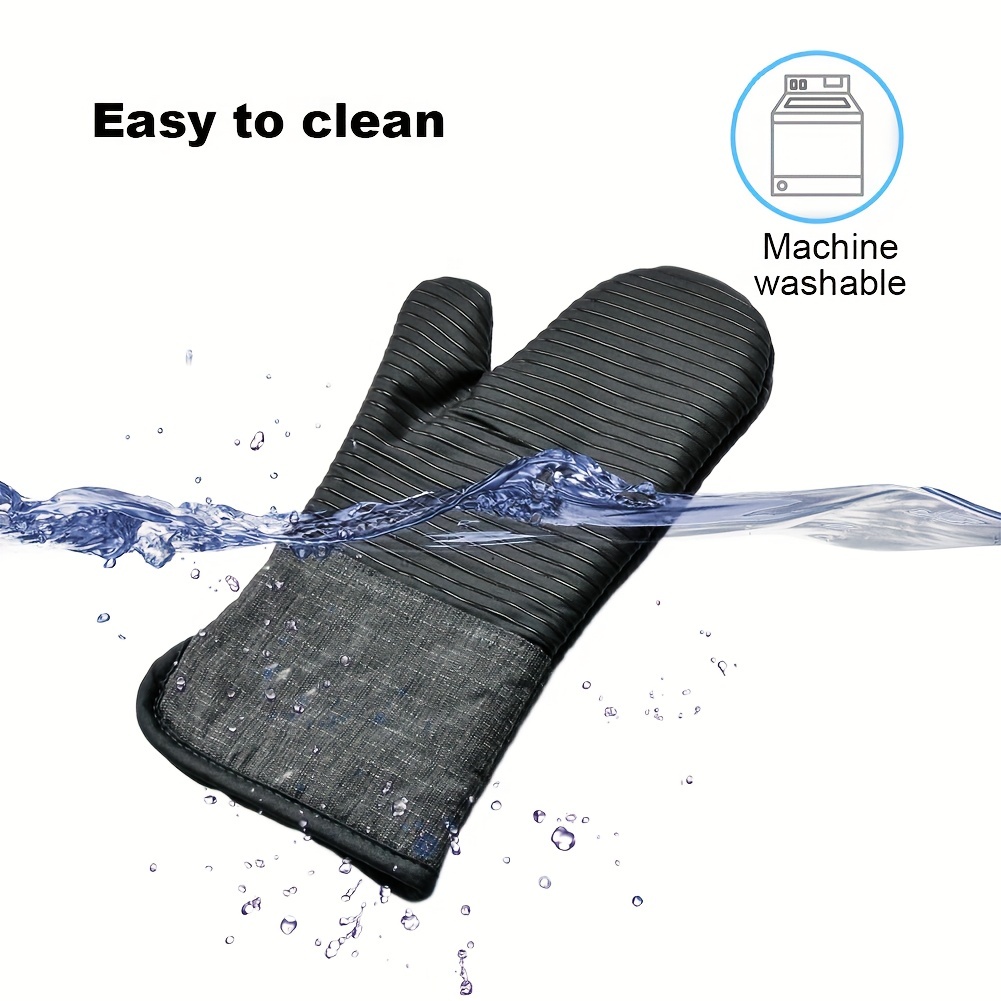 Oven Mitts Simple Style Heat Resistant Mitts Heat Insulation - Temu