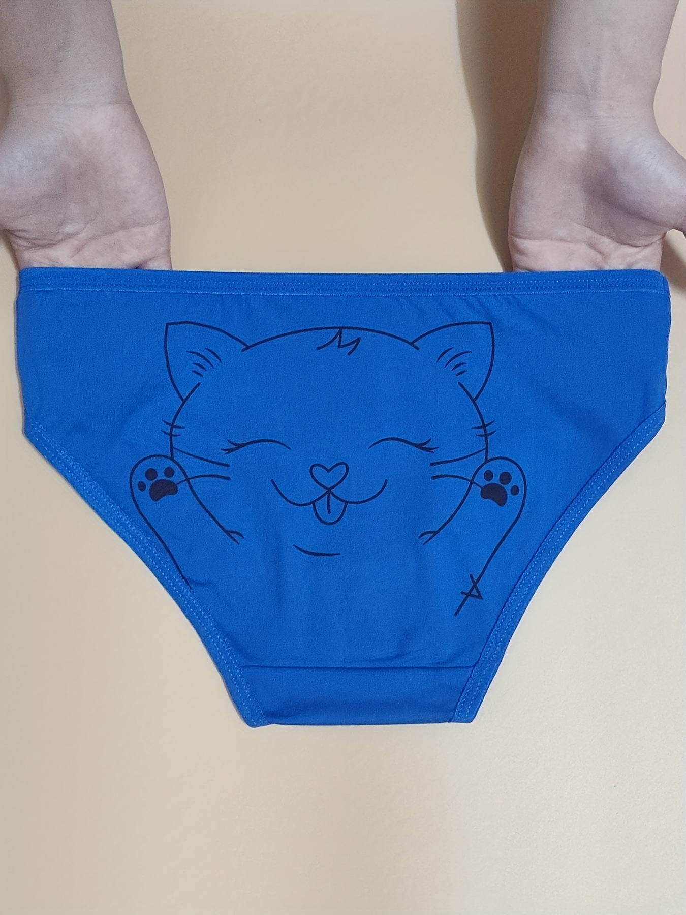 Girls Bra Cute Cat Print Stretchy Bralette Underwear - Temu New