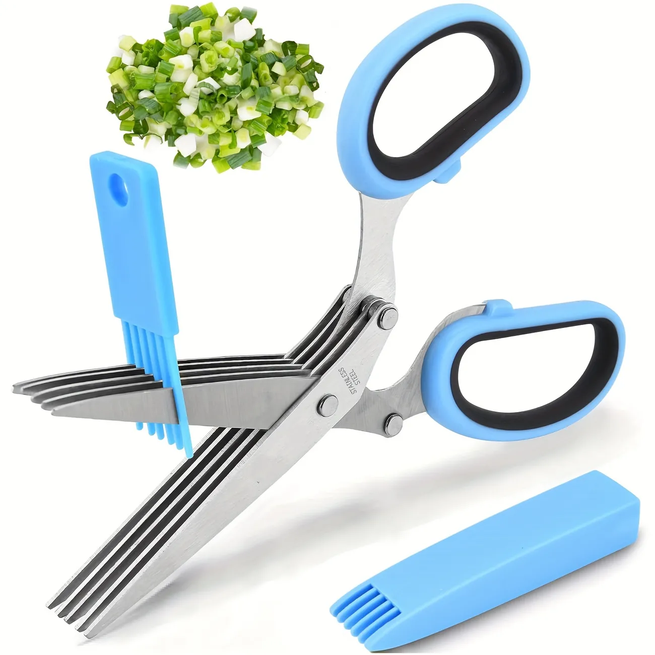 Kitchen Scissors Set - 5 Layer Scissors With Cover, Cool Kitchen