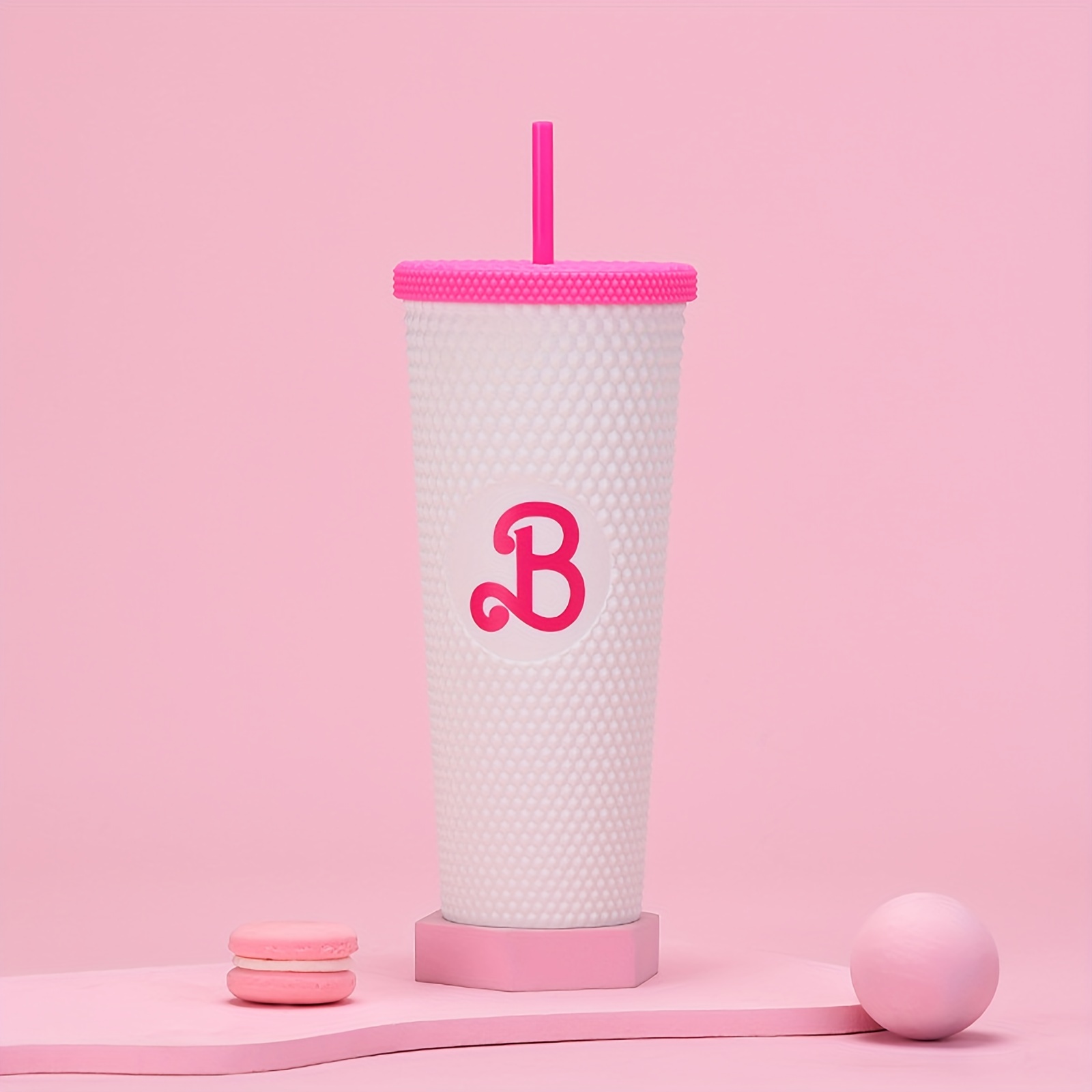 Hot Pink Studded Tumbler