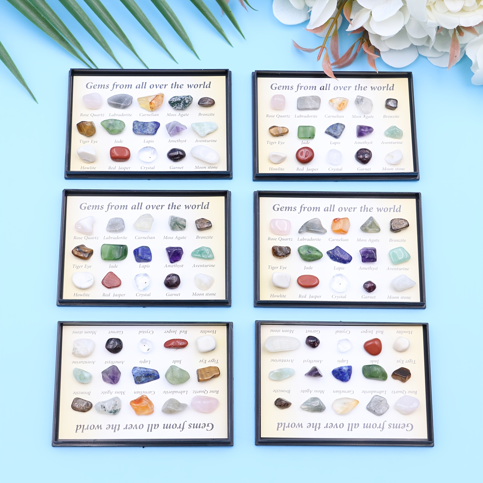 Matsuzay 20 tipos de minerales de piedra de ágata Natural de