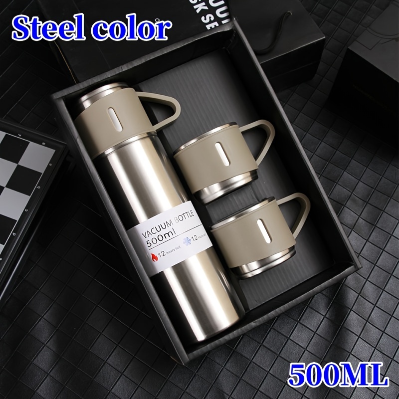 Vacuum Flask Set - 500ml Hot & Cold - 12hours