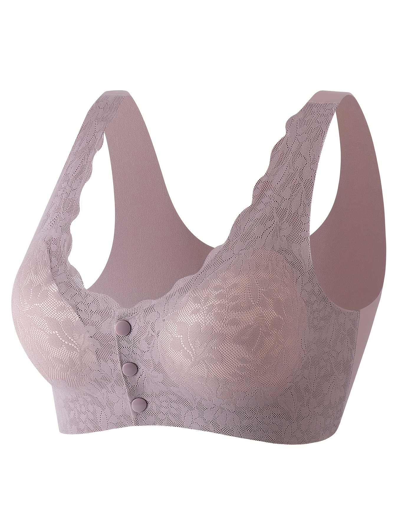 Lace Front Buckle Bra - Temu