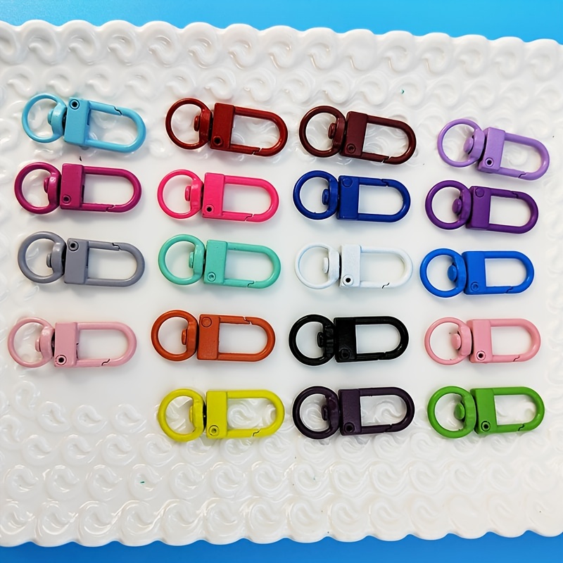 Lot 24colors Mixed Paint Baking Keychains Buckle Hooks - Temu