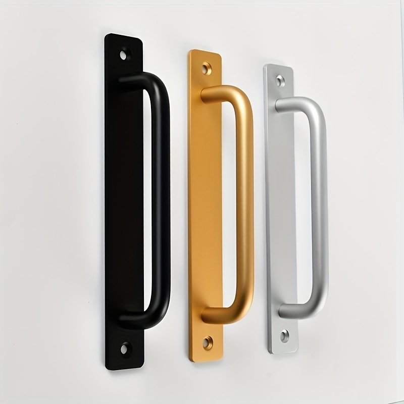 Metal Heavy Duty Barn Door Handle, Flush Long Base Handle, Flush Long Base  Handle Pulls For Gate Shed Garage Door - Temu