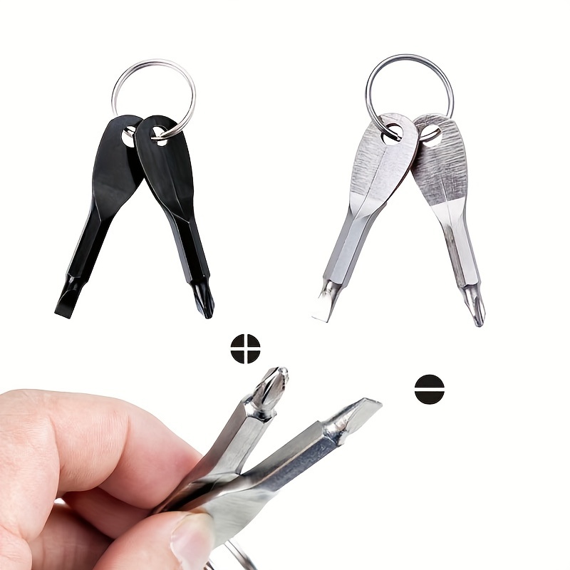 Portable Phillips Slotted Screwdriver Outdoor Key Ring - Temu