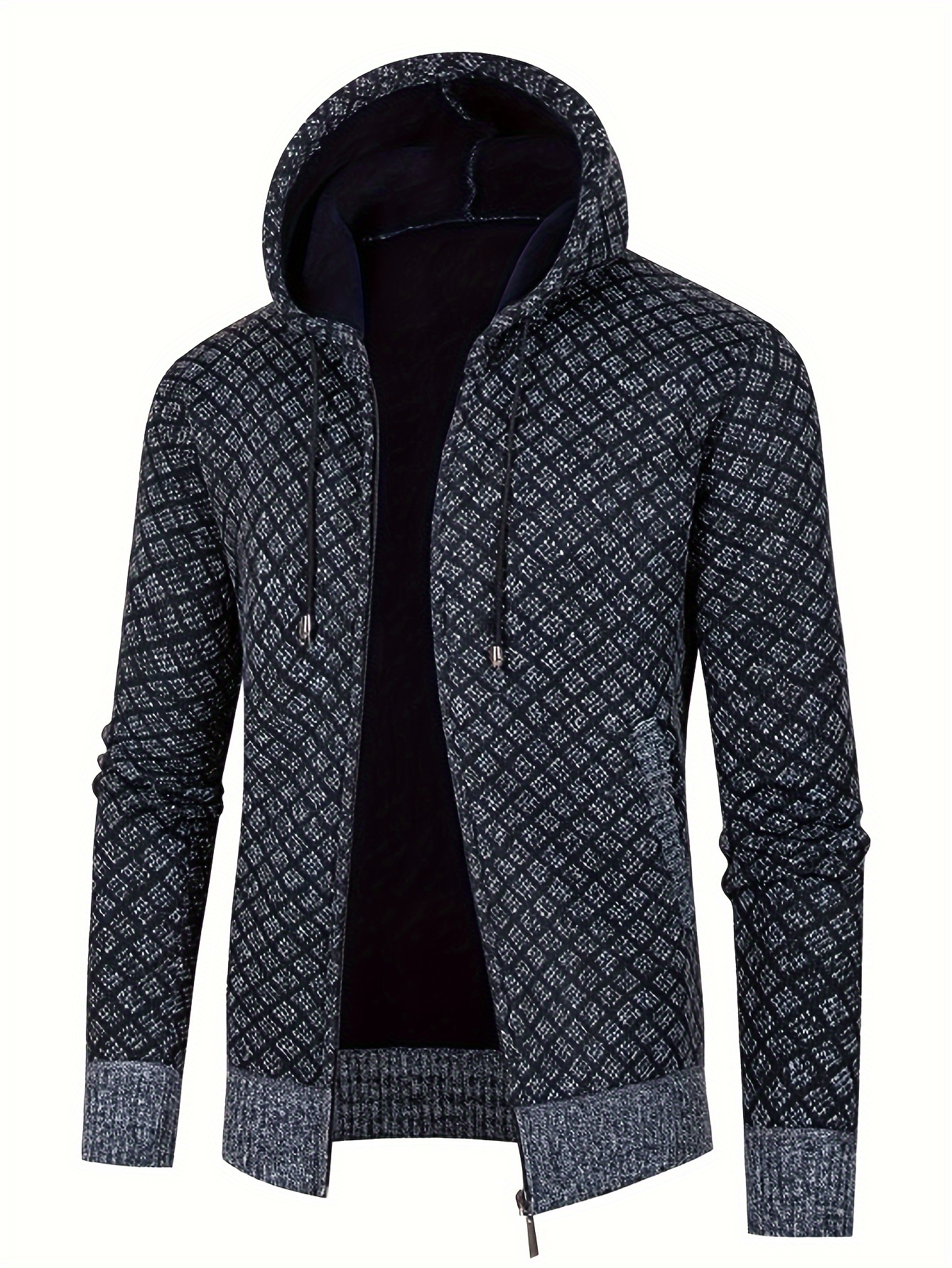 Giacca Elegante In Maglione Cardigan A Righe Da Uomo, Cappotto Caldo Con  Cerniera Casual Per L'autunno Inverno - Temu Italy