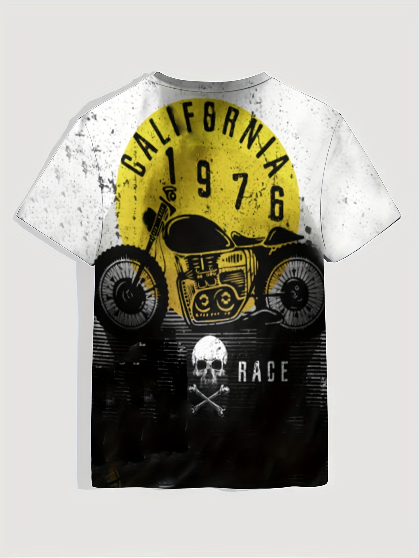 Retro Motorcycle Men's T-shirt Vintage Style Graphic Tee