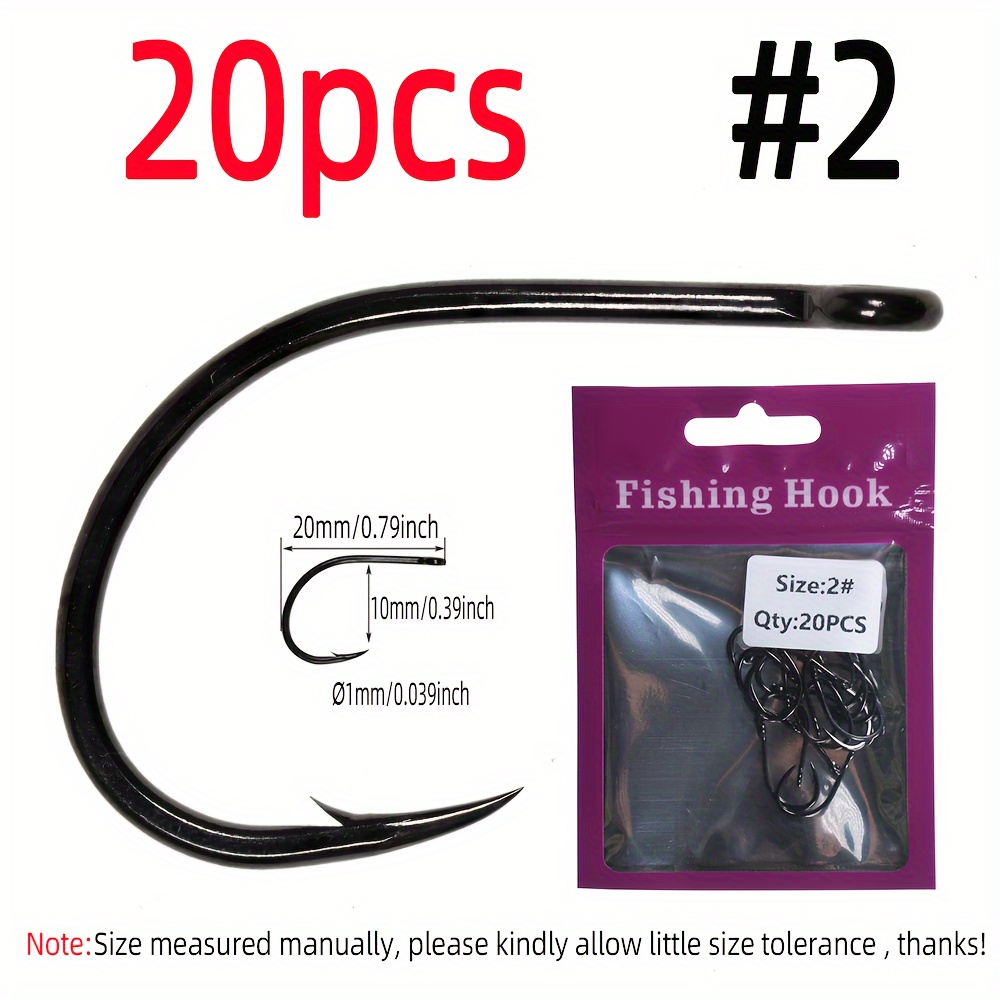 20pcs Barbed Streamer Fly Hook, 1X Short Shank 2X Strength Wide * For Tying  Finesse Game Changer Trailer Tube Minnow *