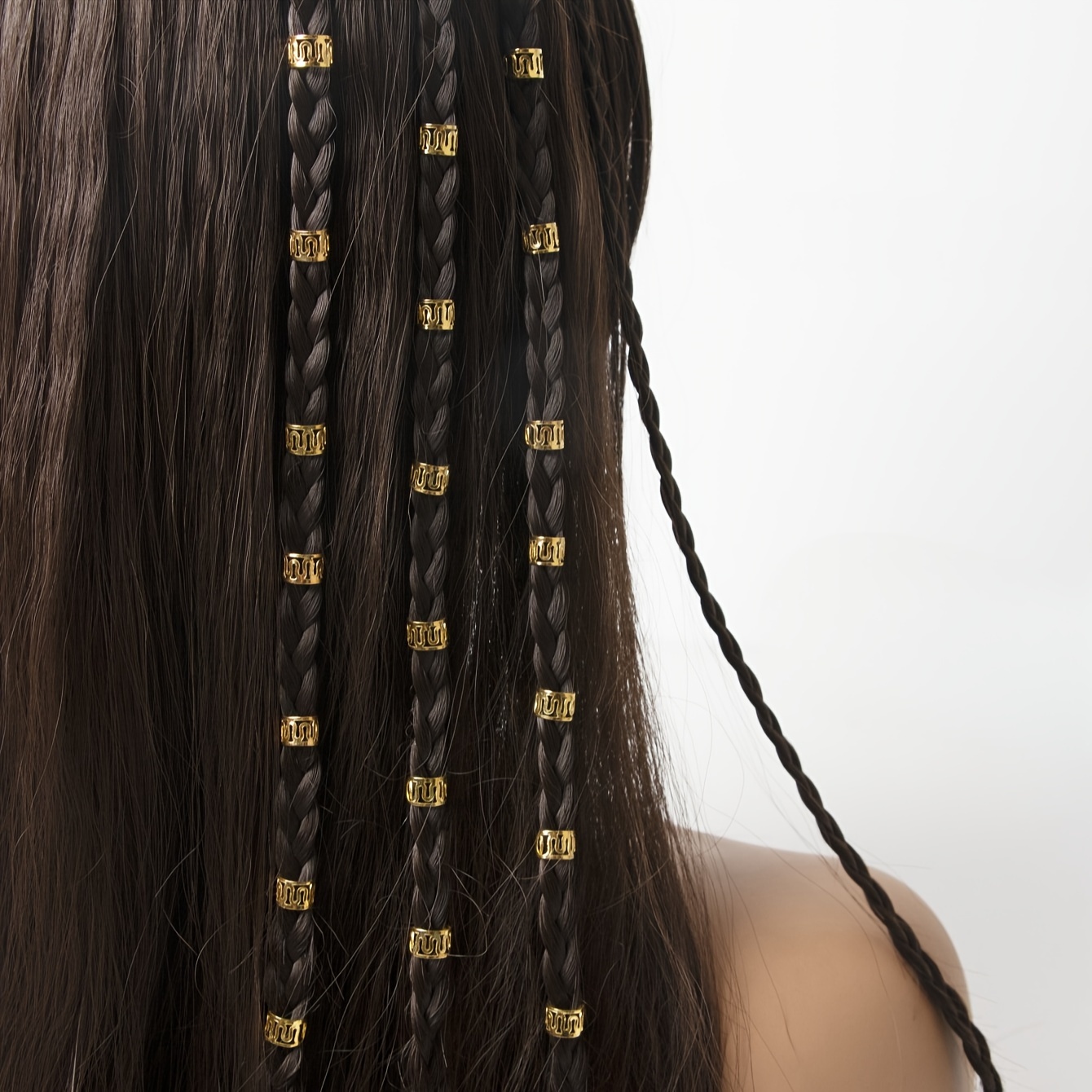Hair Braids Accessories Aluminum Hair Cuffs Beads Adjustable - Temu