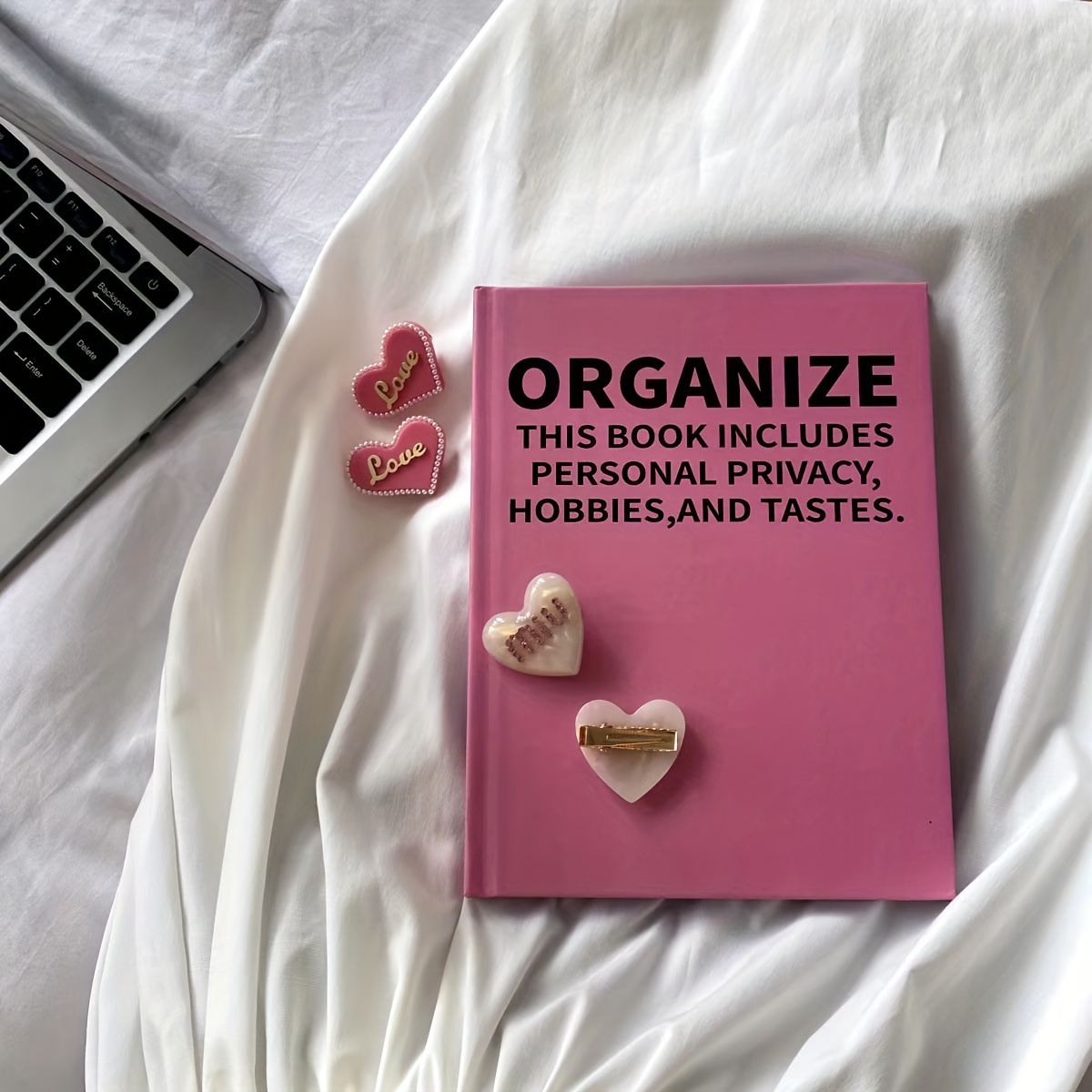 200pages 2024 Cute Honey Notebook Rose Agenda This - Temu