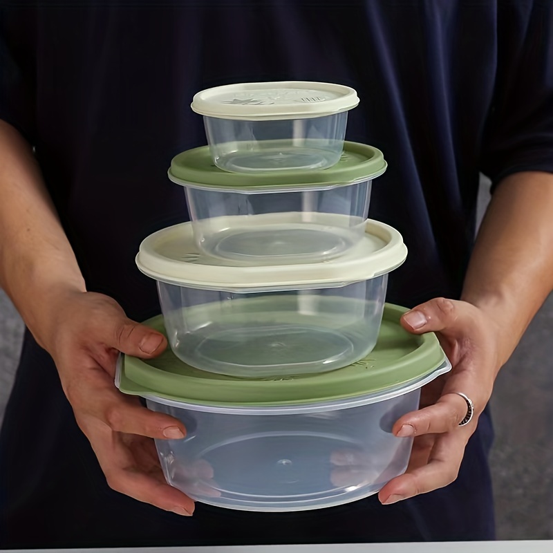 Plastic Mixing Bowls With Lids, Salad Mixing Bowl Set, For Food