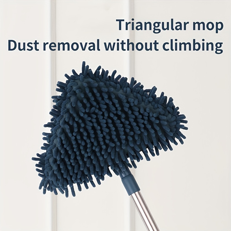 Limpiador de pared para mopa con mango largo de microfibra