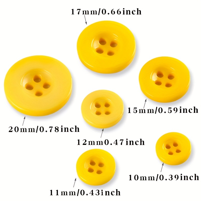 Resin Four Hole Wide brimmed Buttons Colorful Candy Colored - Temu