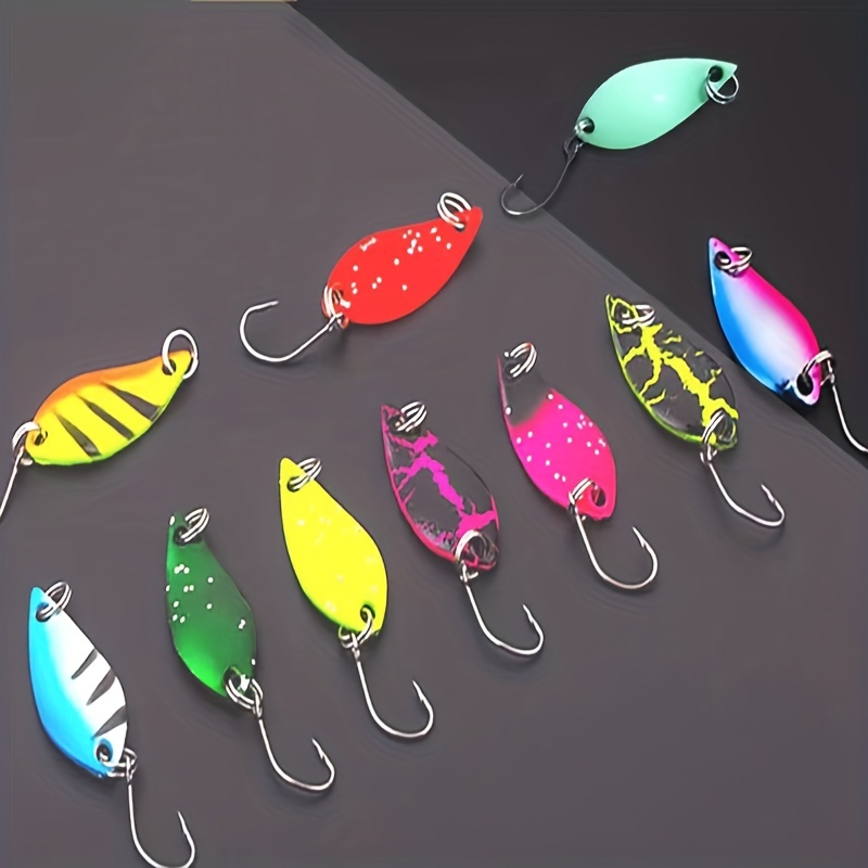 Colorful Spoon Shaped Lure Colorful Artificial Bait Fishing - Temu Italy