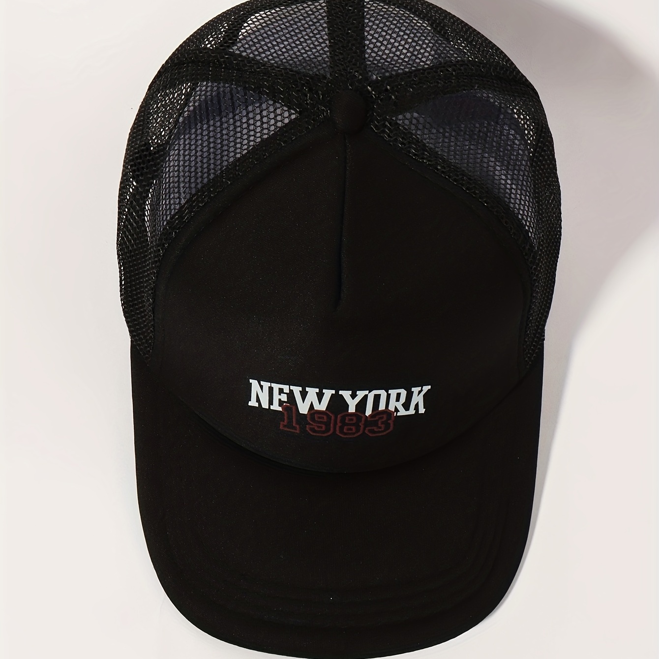 NY1983 Trucker Hat Baseball Cap Adjustable Mesh Sunshade Dad Hat