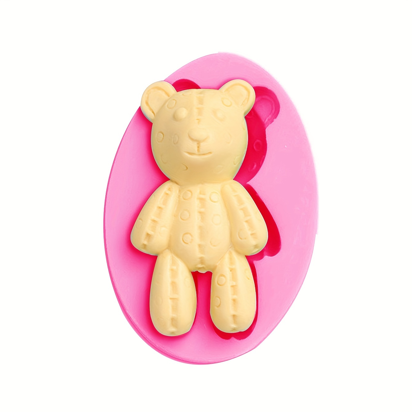 Cream Cake Decor New Teddy Bear Chocolate Silicone Mold Ice Cube