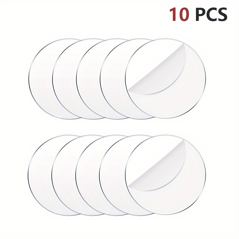 Panneau Acrylique Rond Disque pour DIY 10 pièces Disque Rond en Plexigla  Acrylique Plexiglass Plaque Transparent Ronds Feuilles Acryliques