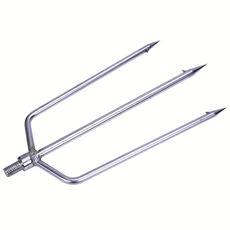 1pc/2pcs Durable Stainless Steel Fishing * Barbed Fishing * With 2 Prongs,  Outdoor Fishing Accessories